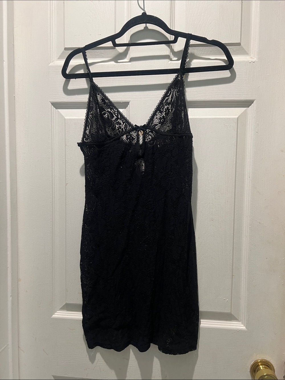 Victoria's Secret Black Lace Chemise